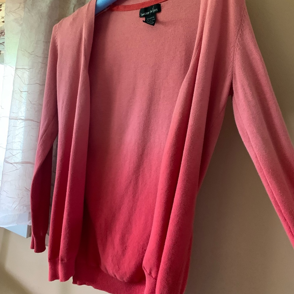 Orange ombre cardigan